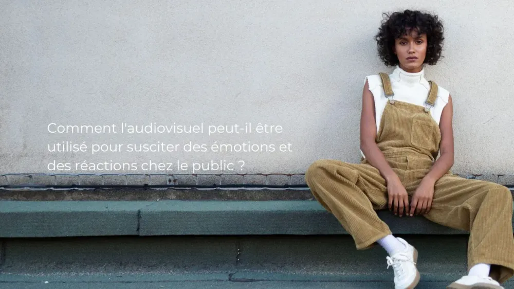 How can audiovisual media be used to evoke emotions and reactions in the audience?